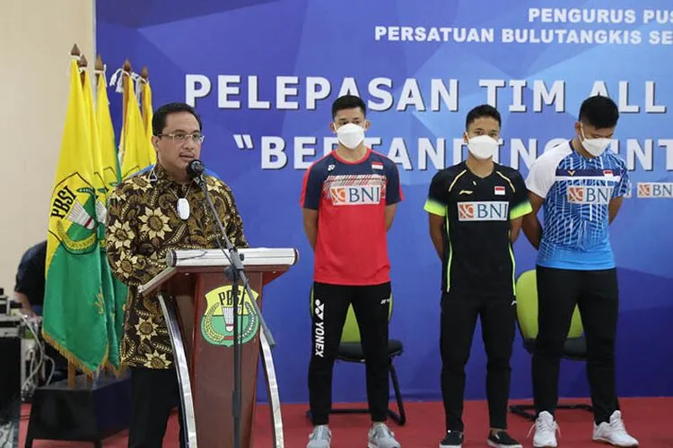 Seremonial Jelang All England, Jadi Suntikan Semangat bagi Kevin/Marcus. (dok PBSI)