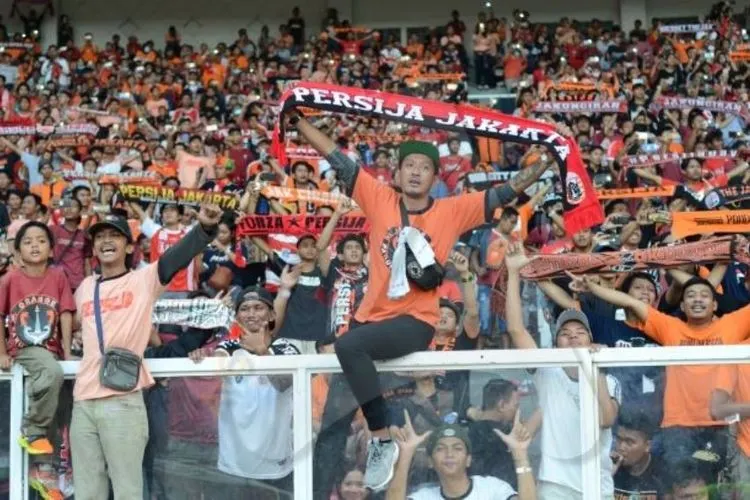 The Jakmania. (Ayojakarta.com/Hendy Dinata)