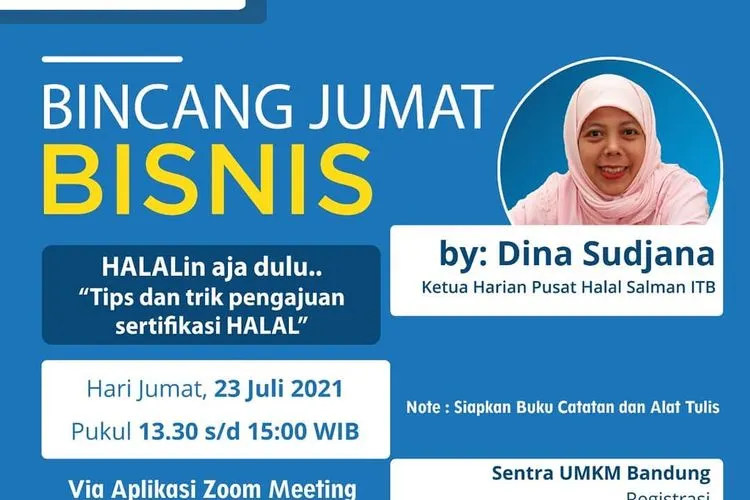 Bincang Jumat Bisnis bank bjb Beberkan Tips Pengajuan Sertifikasi Halal