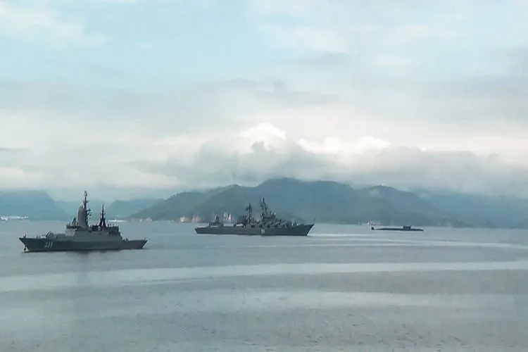 Angkatan Laut Rusia melakukan latihan perang berskala besar di Laut Bering/ AFP