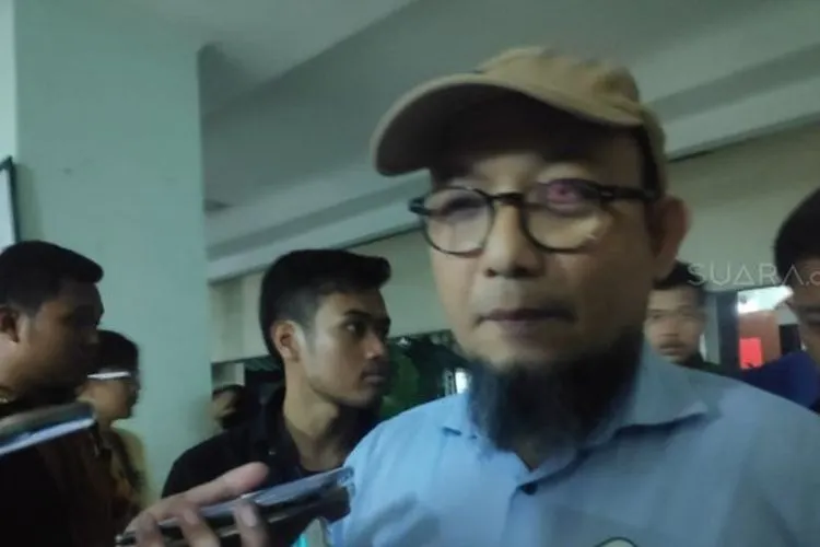 Penyidik senior KPK Novel Baswedan, Kamis (31/10/2019). [Suara.com/Welly Hidayat]