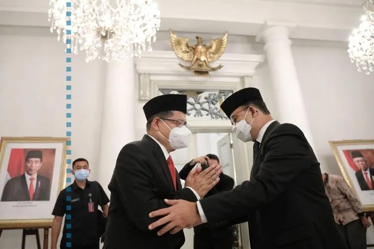 Caption foto: Gubernur DKI Jakarta, Anies Baswedan melantik Marullah Matali sebagai Sekda definitif/dok: Instagram @aniesbaswedan
