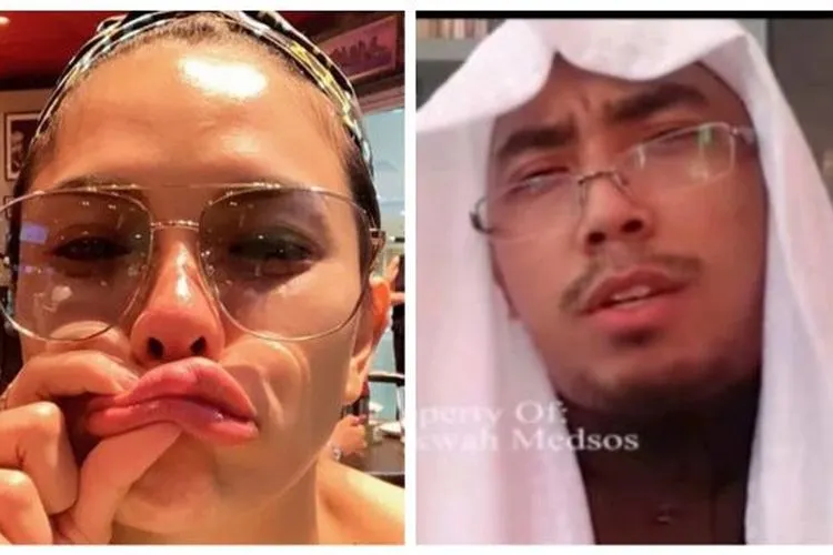 Nikita Mirzani dan Ustaz Maaher At-Thuwailibi. [Instagram]