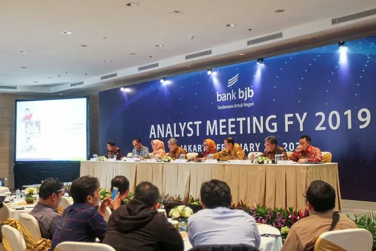Kegiatan Analyst Meeting Full Year 2019 bank bjb di The Ritz Carlton Pacific Palace, Jakarta (28/2/2020)