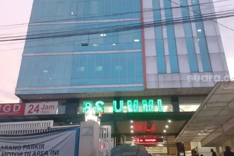 Suasana RS Ummi Bogor, Jawa Barat, tempat Pimpinan FPI Habib Rizieq Shihab dirawat, Kamis (26/11/2020). [Suara.com/Andi Ahmad Sulaendi]