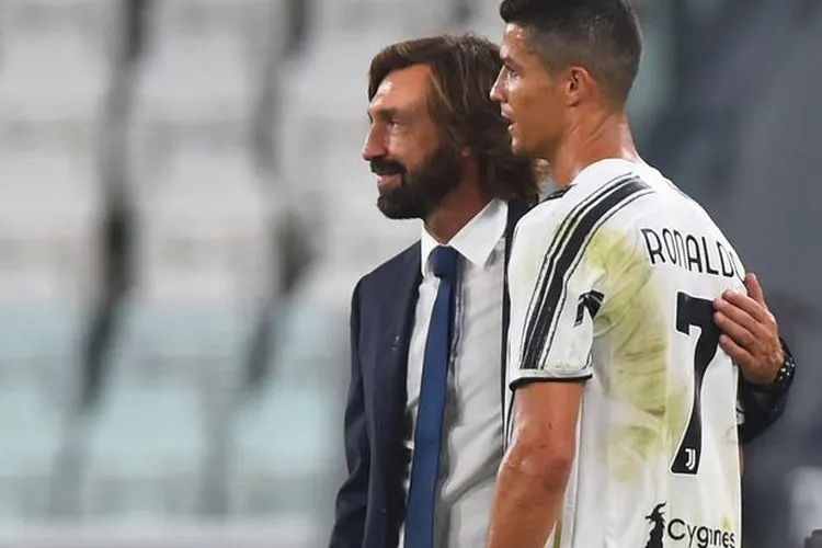 Andrea Pirlo dan Cristiano Ronaldo (Daily Mirror)