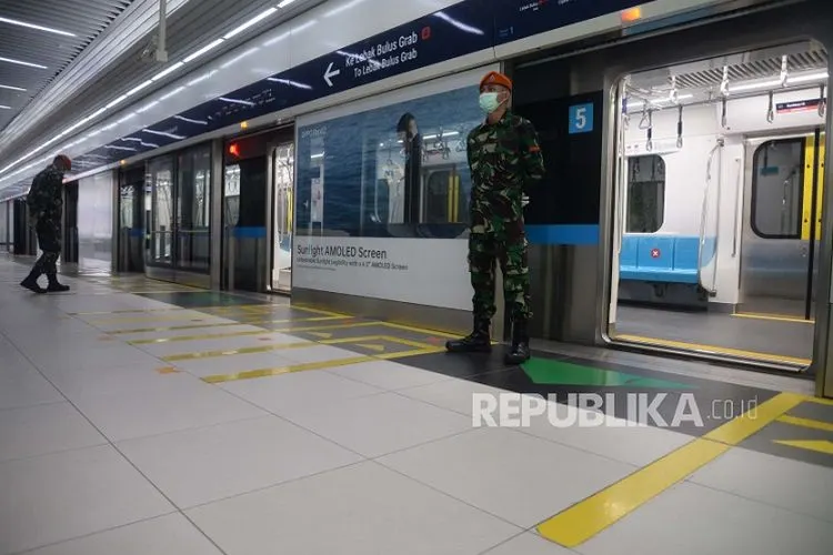 ILUSTRASI STASIUN mrt/ Foto: Republika Putra M. Akbar