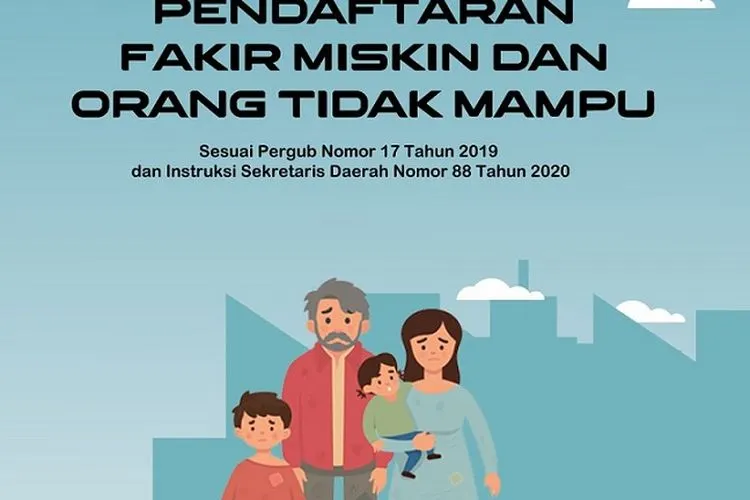 Pendaftaran fakir miskin dan orang tidak mampu. (dok)