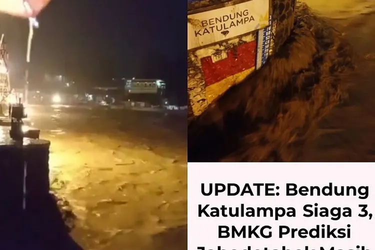 informasi ketinggian air di Bendung Katulampa/ istagram