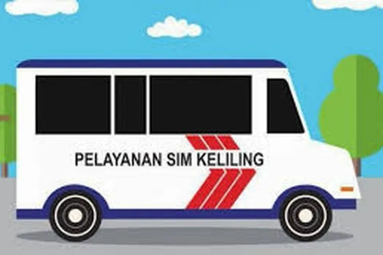 Ilustrasi SIM Keliling. (Twitter @TMCPoldaMetro)