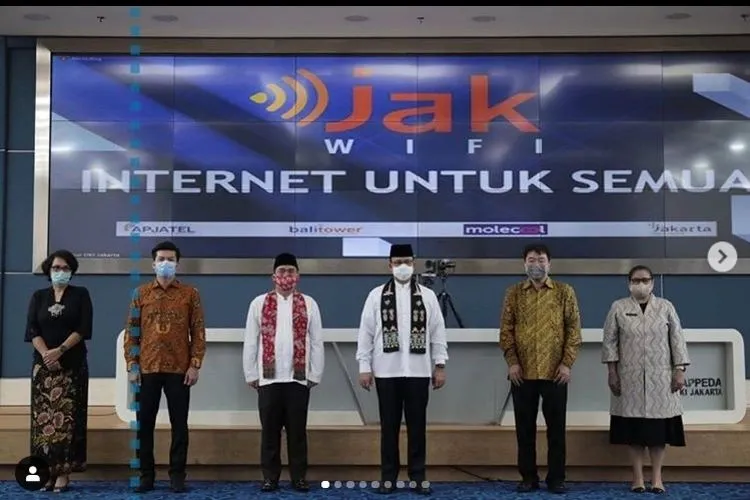Peluncuran JakWIFI oleh Gubernur DKI Jakarta Anies Baswedan/instagram Anies Baswedan
