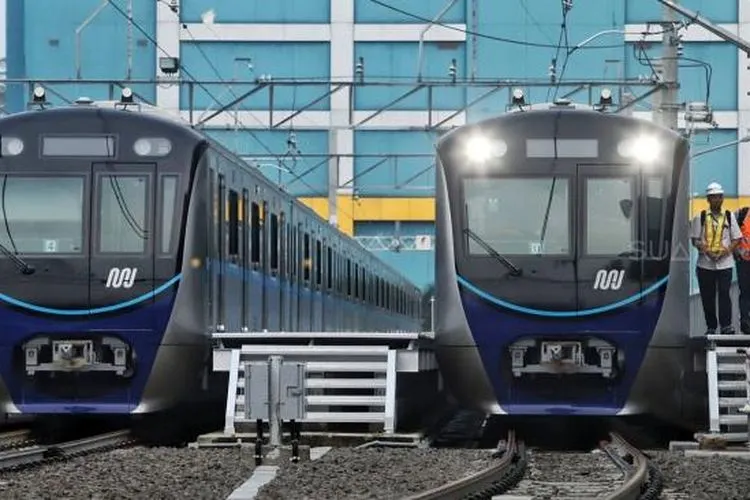 Ilustrasi MRT Jakarta. [Suara.com/Muhaimin A Untung]