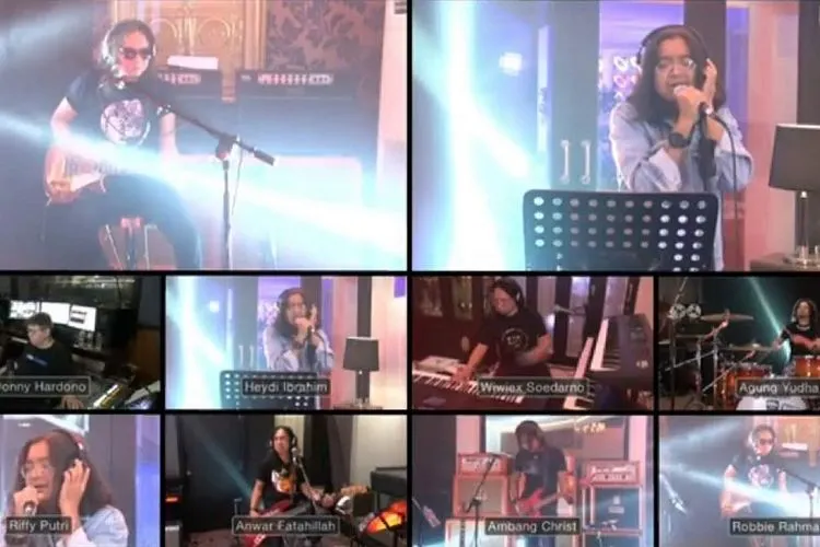 Konser Virtual Powerslave belum lama ini (dok)