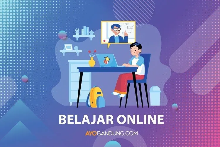 ilustrasi belajar di rumah/ Ayobandung.com