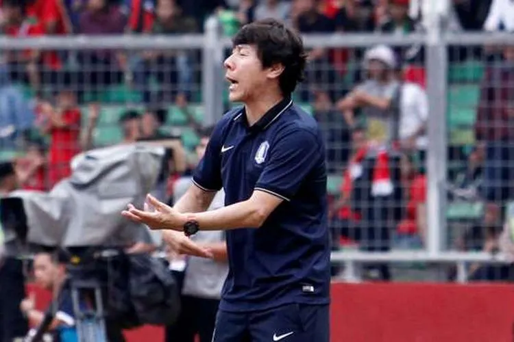 Pelatih Korea Selatan U-23, Shin Tae Yong. [suara.com/Kurniawan Mas'ud]