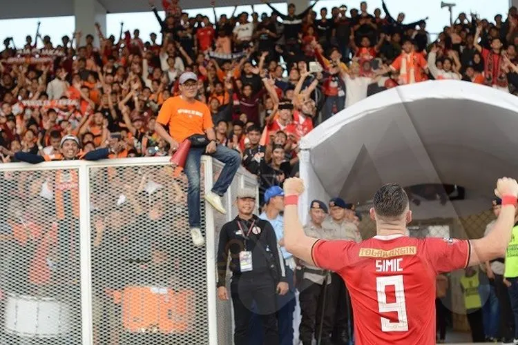Penyerang Persija Jakarta, Marko Simic. (Ayojakarta.com/Hendy Dinata)