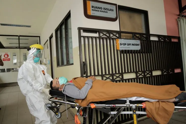 Simulasi penangan Virus Corona. (Ayobandung.com/Kavin Faza)
