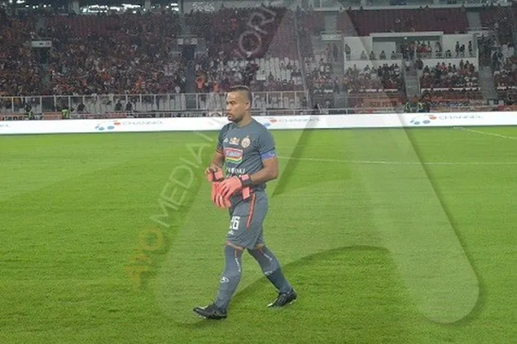 Penjaga gawang Persija Jakarta, Andritany Ardhiyasa. (Ayojakarta.com/Hendy Dinata)
