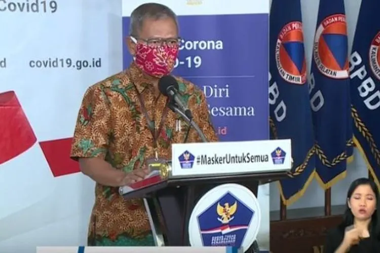 Juru Bicara Pemerintah untuk Penanganan Covid-19 Achmad Yurianto (Capture Youtube BNPB Indonesia)
