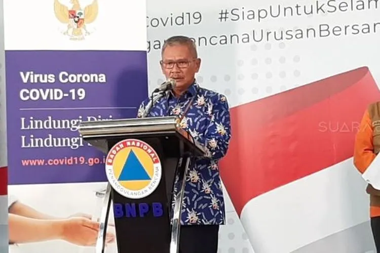 Juru bicara pemerintah untuk penanganan Covid-19, Achmad Yurianto. Youtube: BNPB