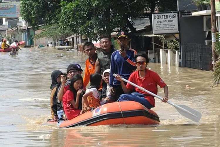 Ilustrasi korban banjir. (Merdeka.com/Arie Basuki)