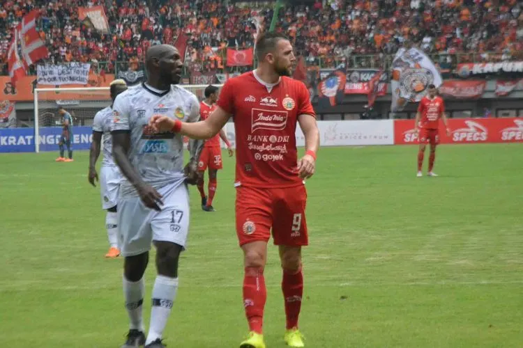 Penyerang Persija Jakarta, Marko Simic/Ayojakarta.com-Hendy Dinata