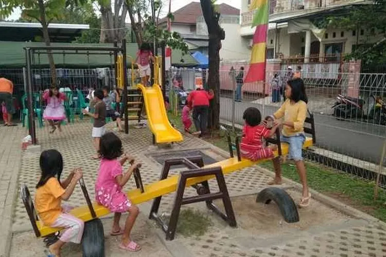 Ilustrasi taman bermain anak/Warta Kota