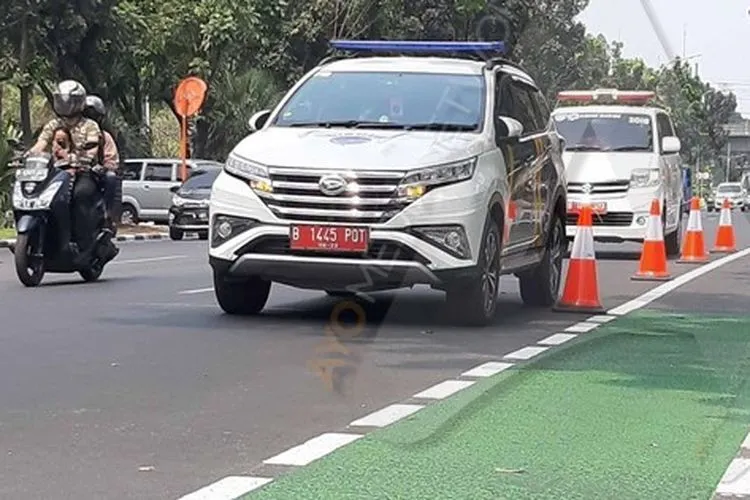 Jalur khusus sepeda di Jalan Medan Merdeka Selatan/Ayojakarta.com