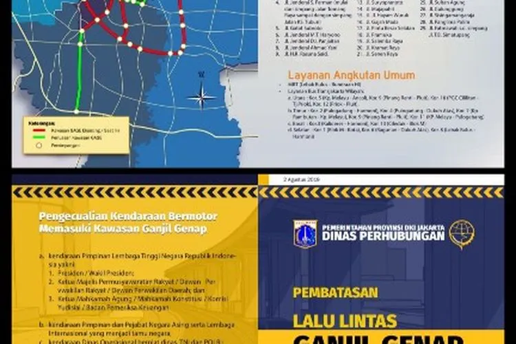 Flyer Rute Perluasan Ganjil Genap DKI