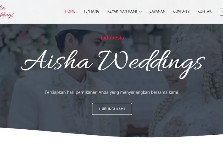 Tangkapan layar Aisha Weddings (Aini/AyoJakarta)