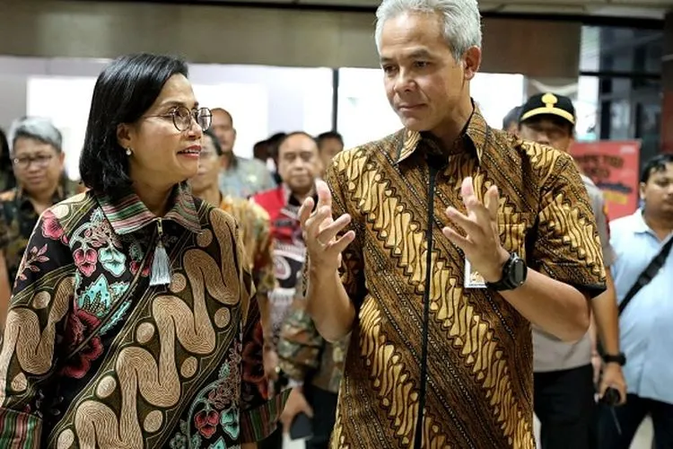 Menteri Keuangan Sri Mulyani saat mengunjungi Pemprov Jateng belum lama ini. ist