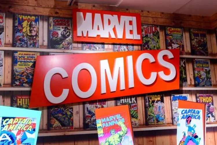 Ilustrasi  kumpulan komiki dari Marvel Comics. [Shutterstock]