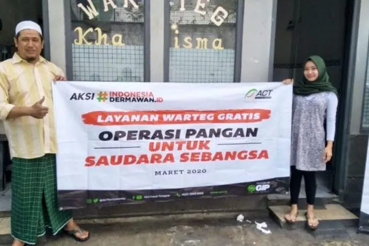 Warteg gratis di Jabodetabek disediakan ACT bekerjasama dengan KOWANTARA. (Dok)