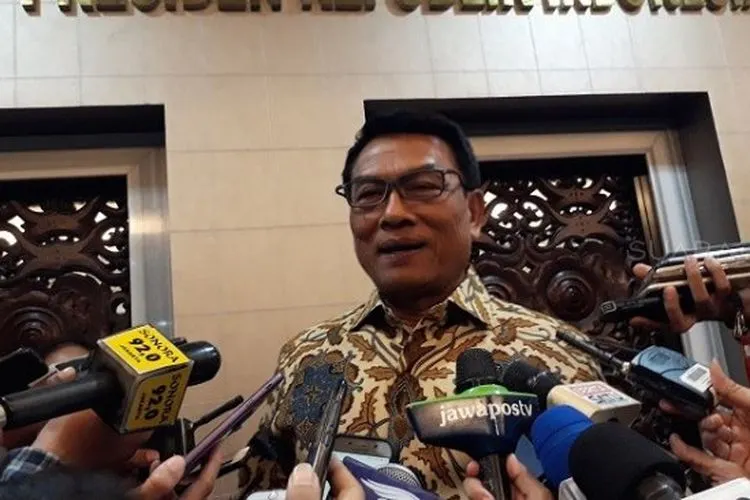 Kepala Staf Presiden Moeldoko, Jumat (18/10/2019). [Suara.com/Ummi Hadyah Saleh]
