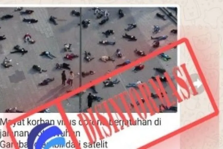 Berita hoaks virus corona. (Kemenkominfo)