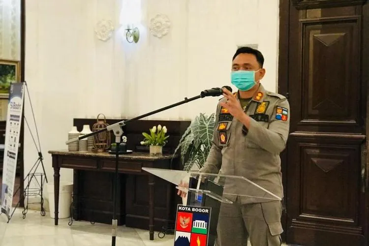 Kabid Penegakan Hukum dan Kedisiplinan Satgas Covid-19 Kota Bogor, Agustian Syach / Republika