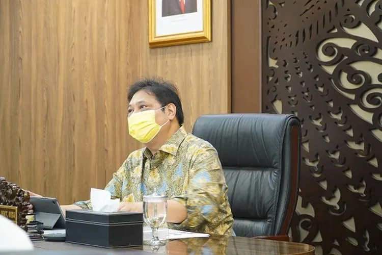 Ketua KPCPEN, Airlangga Hartarto. (ekon.go.id)