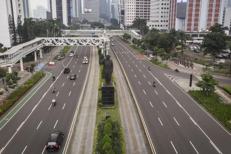 Ilustrasi jalan ibukota Jakarta