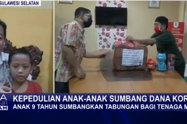 Akram, bocah 9 tahun menyumbang tabungan beli sepeda untuk APD tim medis (Kompas TV)