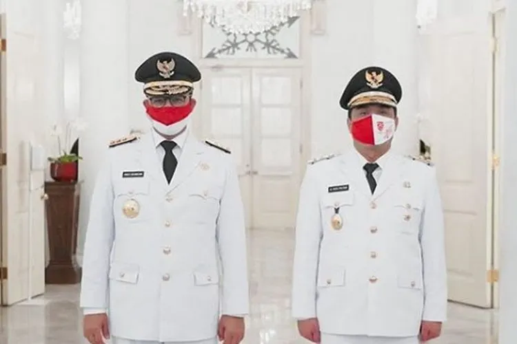 Gubernur DKI Jakarta Anies Baswedan dan Wagub Ahmad Riza Patria usai upacara HUT RI/ instagram