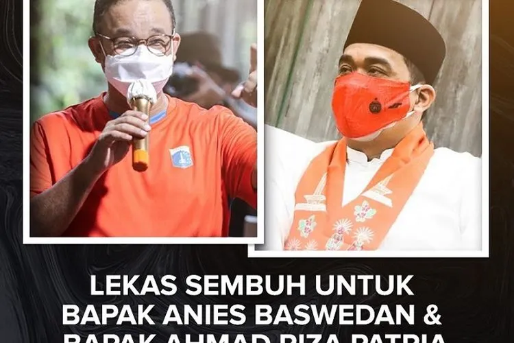 Doa dari Jakmania untuk Kesembuhan Gubernur Anies dan Wagub Ariza/twitter @InfokomJakmania