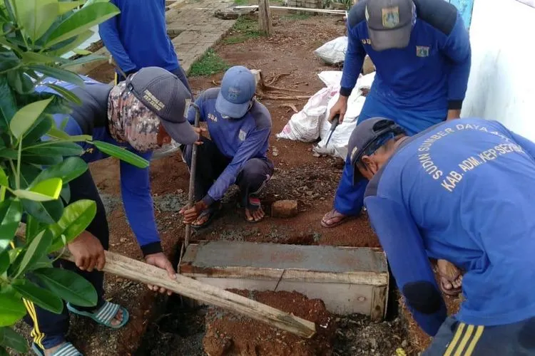 proses pembangunan PAH di Kepualaun Seribu / pulauseribu.jakarta.go.id