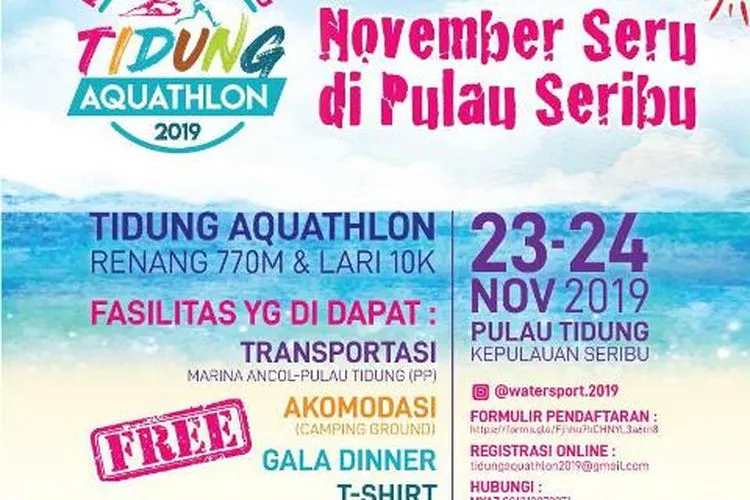 Agenda penyelenggaraan Tidung Aquathlon 2019/pulauseribu.jakarta.go.id
