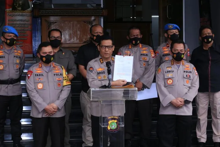 Kepala Divisi Humas Polri Irjen Argo Yuwono menyebut, polisi telah mencekal Rizieq Shihab untuk bepergian ke luar negeri selama 20 hari. (dok Humas Polri)