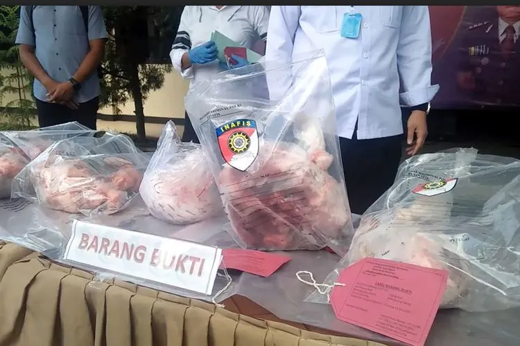 Daging babi menyerupai daging sapi (Ayobandung.com/Mildan Dasamuka)