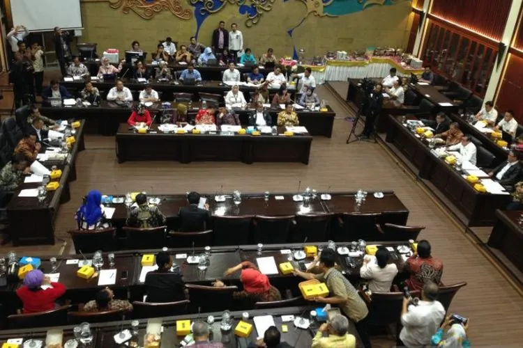 Suasana rapat di Ruang Badan Legislasi DPR, Kamis (5/12/2019)/Antaranews