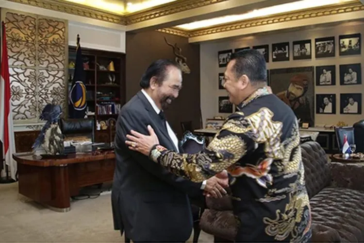 Ketua Umum Partai Nasdem, Surya Paloh dan Ketua MPR, Bambang Soesatyo/Dok foto Ketua MPR