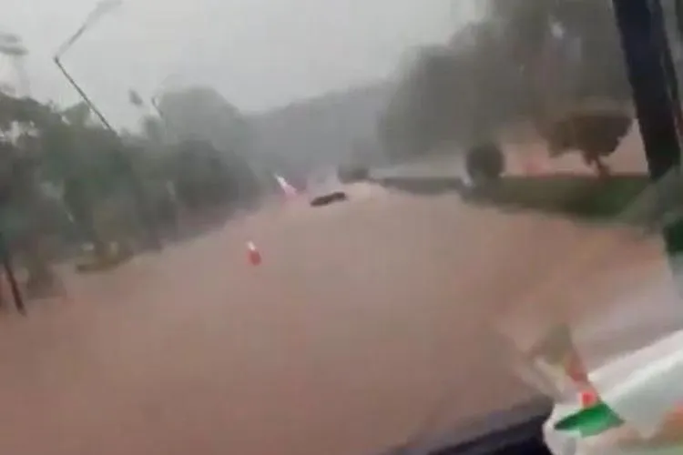 Banjir di Gelora Bung Karno (Istimewa)