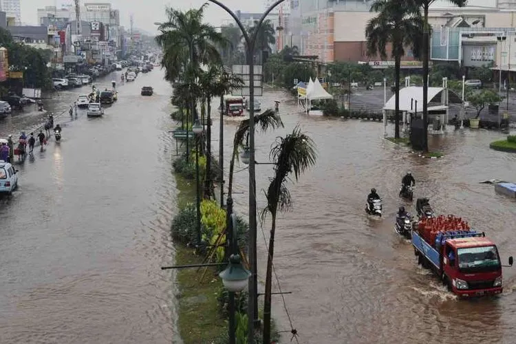 Banjir di Kelapa Gading, Jakarta Utara/Suara.com