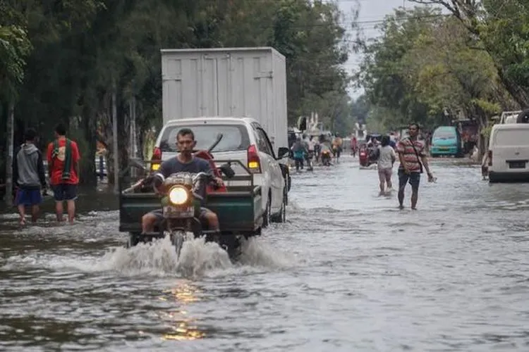 Ilustrasi banjir rob. (Antara Foto/Harviyan Perdana Putra)